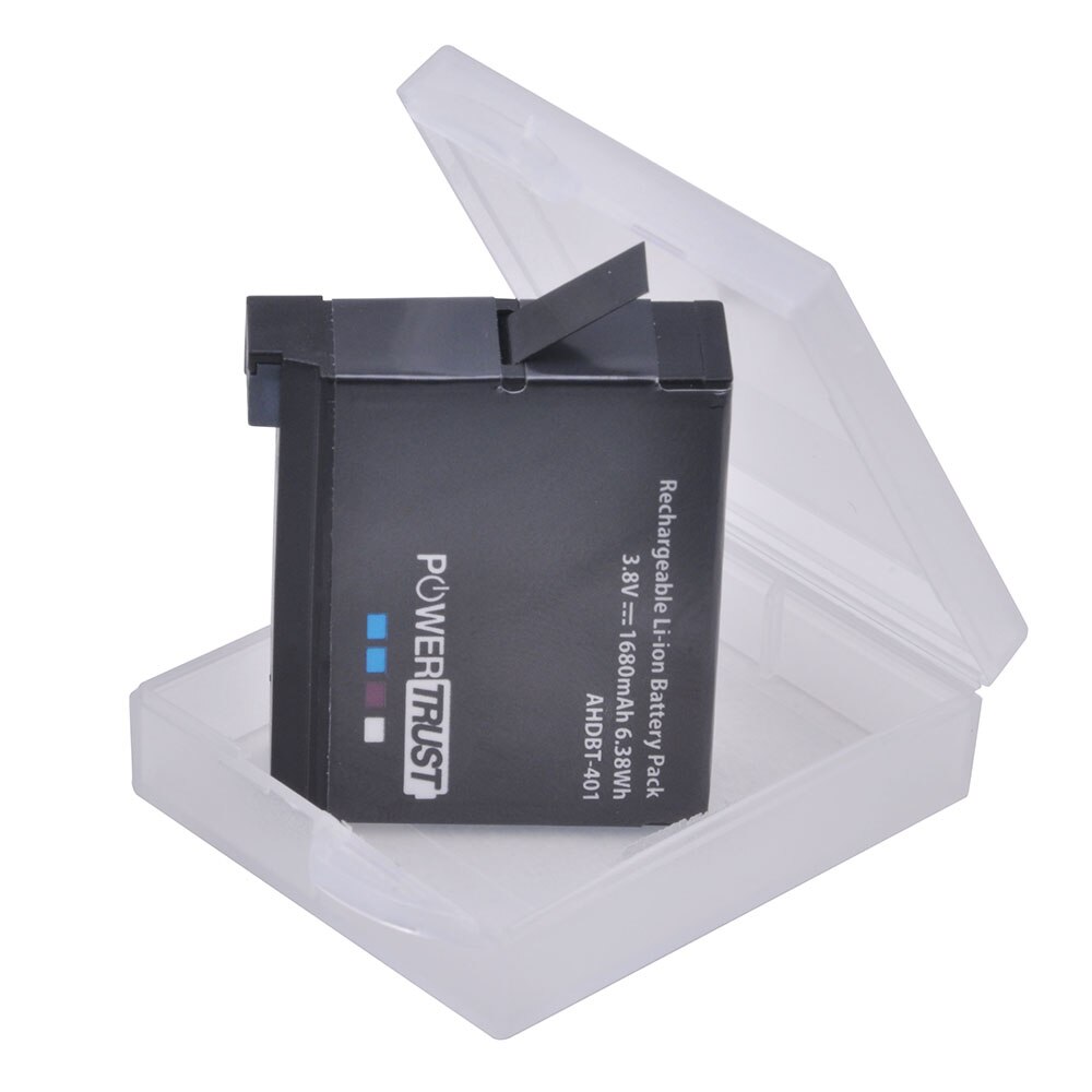 Powertrust 4 Stuks 3.8V Ahdbt 401 1680Mah Voor Go Pro AHDBT-401 AHDBT401 Li-Ion Digitale Camera Batterij Voor Gopro 4 Hd Hero 4 Hero4