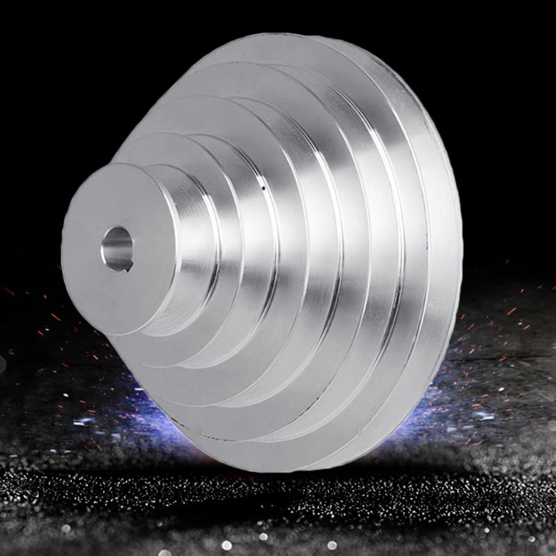 Aluminium-A-Typ 5-stufige Pagoden-Riemenscheibe – 150 Mm Außen-Ø, Für V-Zahnriemen (14 Mm)