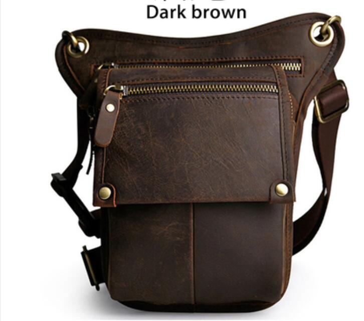 Motorcycle rider multipurpose motorcycle leg bag; motorcycle leg bag; multi-purpose leather bag: 3