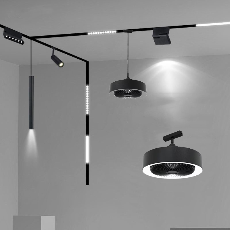 Nowoczesny wpuszczany lampki ozdobne magnetyczny lampa doprowadziło magnetyczny system sufitów szynowych robić oświetlenie drogi reflektorów punktowych