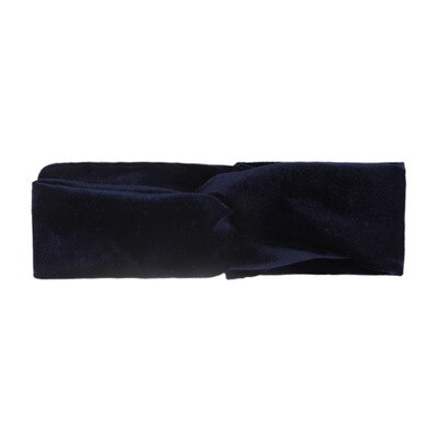 Baby Headbands Turban Gold Velvet Hairbands Newborn Baby Turban Infant Toddler Elastic Hair Bands Baby Girl Hair Accessories: Deep Blue