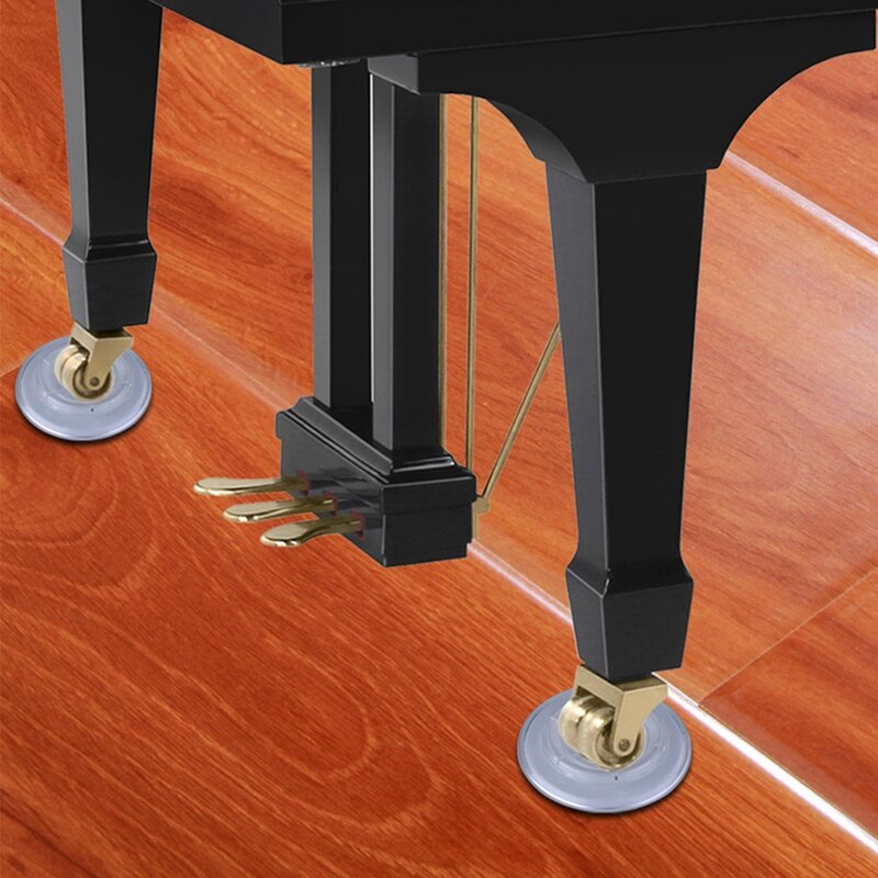 Almohadillas para patas de Piano, accesorio para instrumentos, vaso para Piano, teclado electrónico, rodamiento de carga antideslizante, protección redonda para muebles, escritorio, 4 Uds.