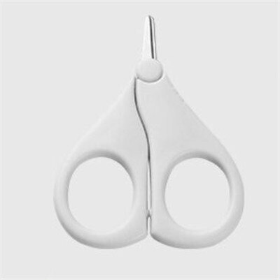 Newborn Baby Convenient Daily Baby Nail Shell Shear Manicure Tool Safety Nail Clippers Scissors Cutter For Baby Nail Scissors: Gray