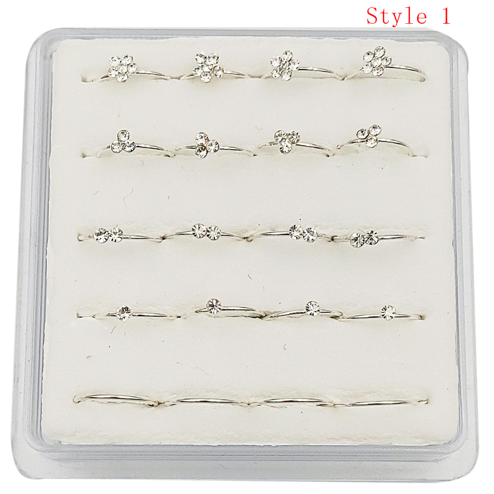 925 Sterling Silber gemischt Band Nase Ring Septum Lippe Ringe Wendel Conch Knorpel körper durchbohren Schmuck 20 teile/paket