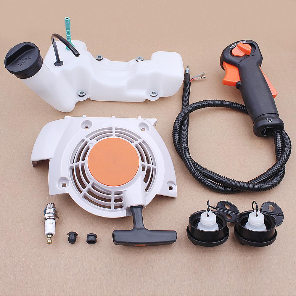 Komplett-Set Für STIHL FS55 & ähnliche Trimmer: Anlasser, Vergaser, Luftfilter, Kraftstofffilter & Zündkerze
