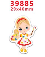 Bricolage artisanat fournitures fée la petite fille impression dos plat résines planaires 30 pièces. PR-39829-39918: PR-39885
