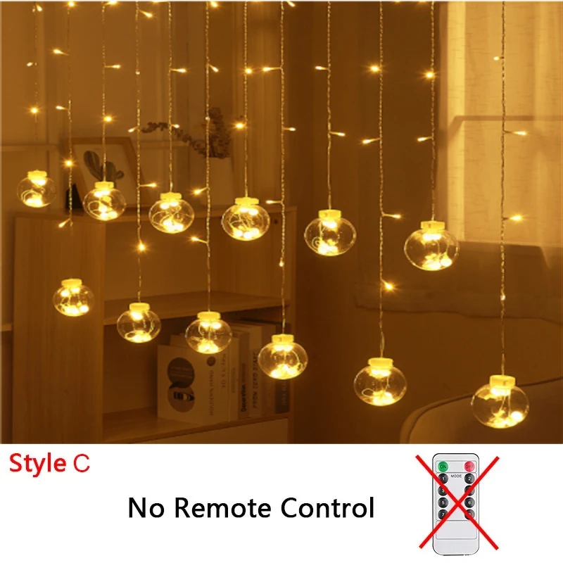 Navidad 3,5 M LED estrella cadena de luces guirnalda cadena estrella lámpara decoración de cortina al aire libre para vacaciones decoración de boda: Rosa / X