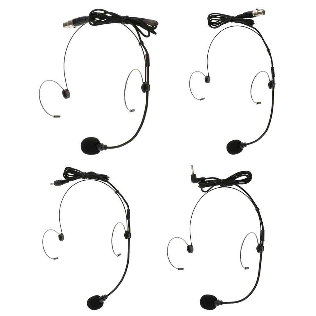 Flexible Ear Hook Headset Microphone Headworn Mic Noise Cancelling for Teachers Double Ear Hook Wired Headset Headworn Microphon