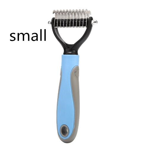 Perro de eliminación de pelo peine pelo de gato cepillo aseo herramientas Clipper pelo perro gato cepillado de pelo peine para cachorro pequeño suministros para perros mascota: 3