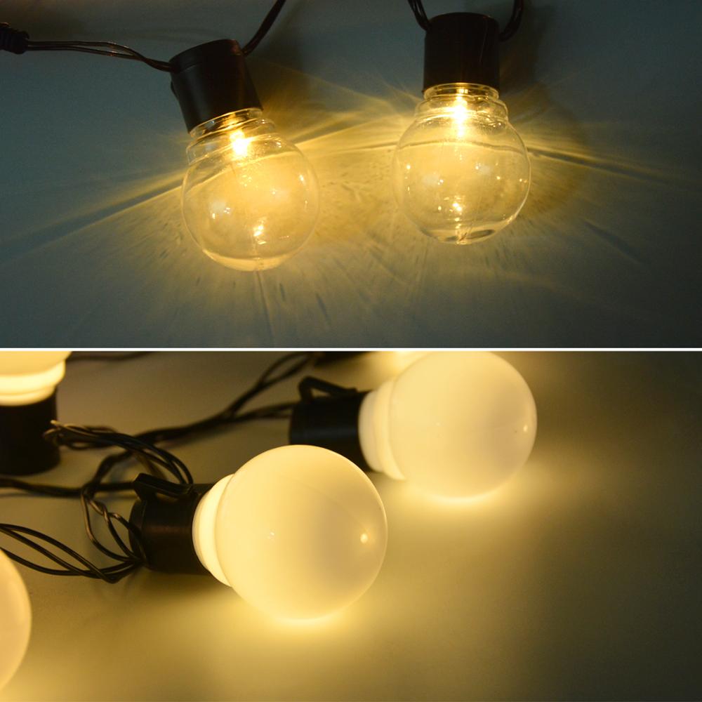 Bulb Lantern String Light Lawn Lamp Globe Christmas Decor Landscape Yard Led Garden Outdoor 220V 230V 240V EU Power Plug