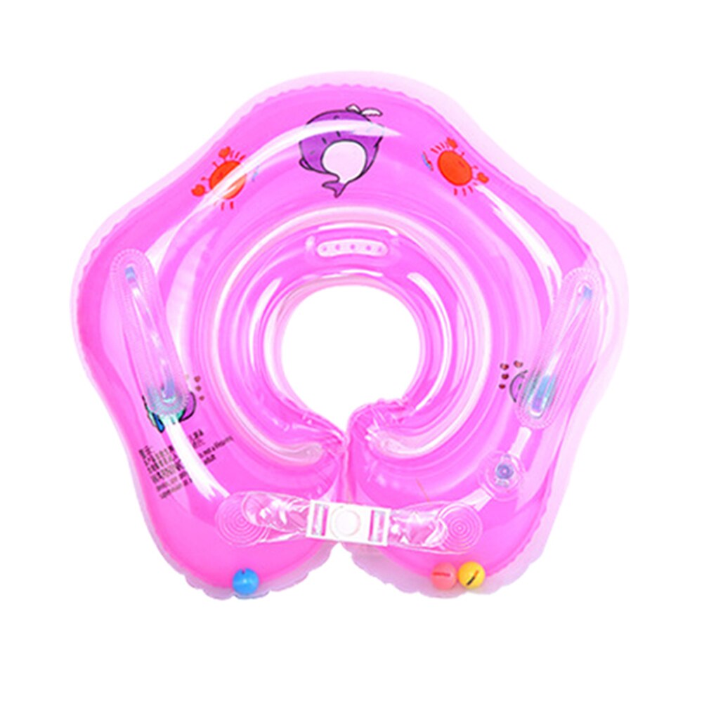 Natation bébé piscines accessoires bébé anneau gonflable bébé cou roues gonflables pour -nés bain cercle sécurité cou flotteur #10: Pink