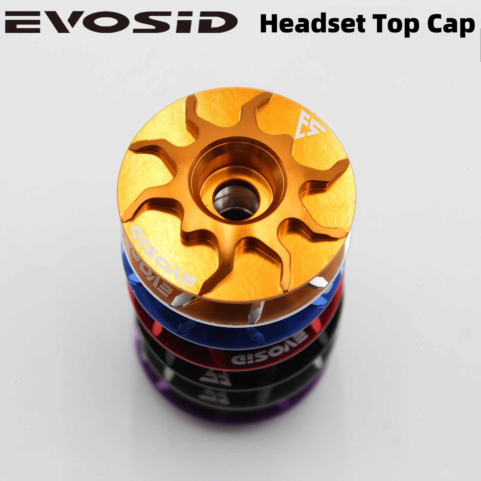 EVOSID MTB Bicycle Headset Top Cap 1-1/8 Road Bike Stem Cover Aluminium Alloy Ultralight Headset Cover With Screw For 28.6m Fork