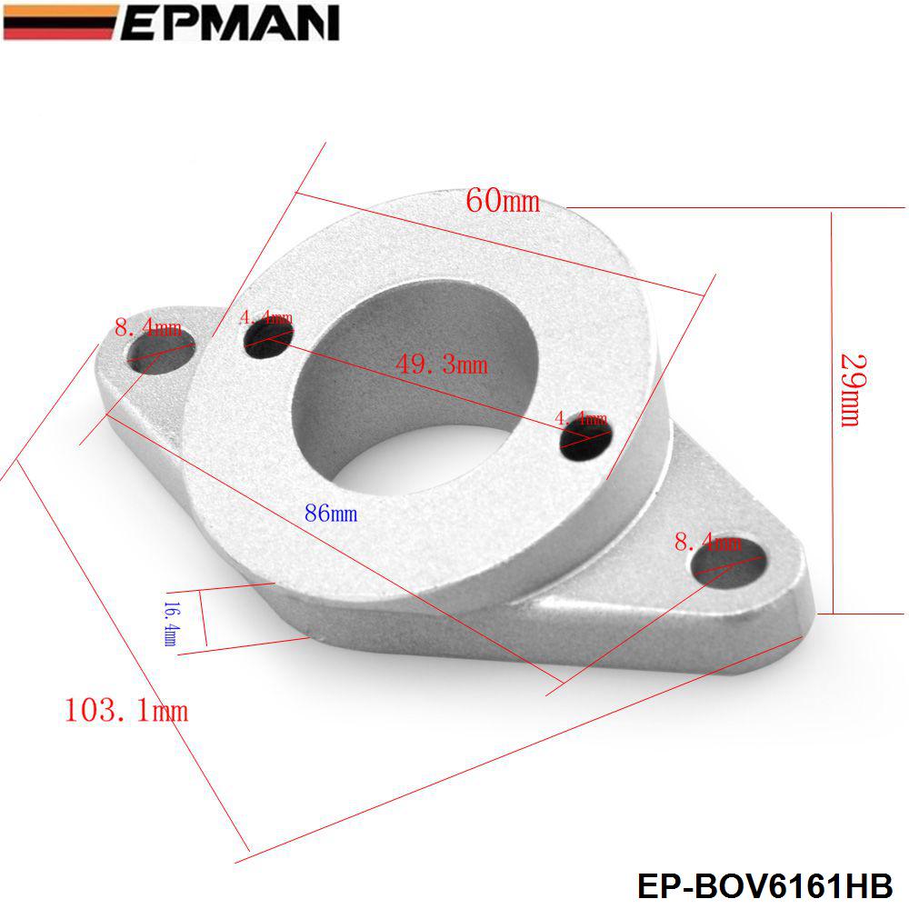 Para Nissan Skyline Bl * tz basurero adaptador de válvula de brida BOV de R32 R33 R34 GTST GTR EP-BOV6161HB