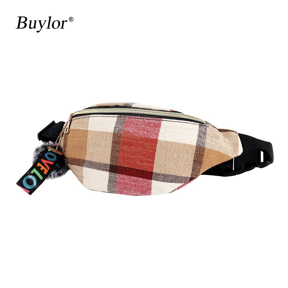 Buylor Riem Tas Vrouwen Mode Fanny Pack Levensstijl Hip Bum Tas Toevallige Borst Zak Lichtgewicht Taille Pack Taille Pouch: Red