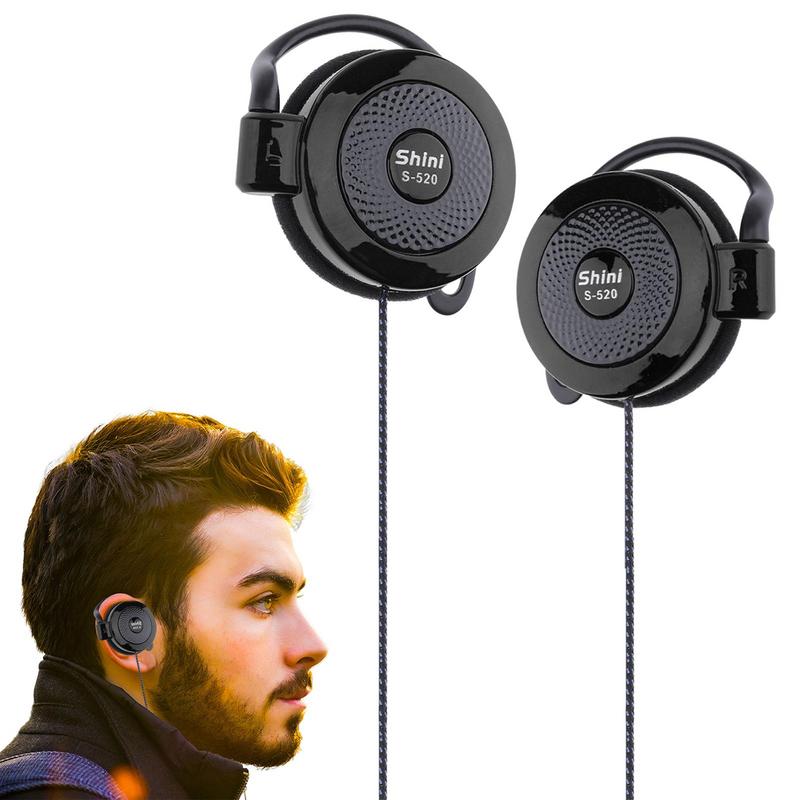 Draad Sport Oortelefoon Voor Shini S-520 3.5mm Stereo Mp4 Oorhaak Game Sport Leisure Mobiele Telefoon Universele Oorhaak headsets