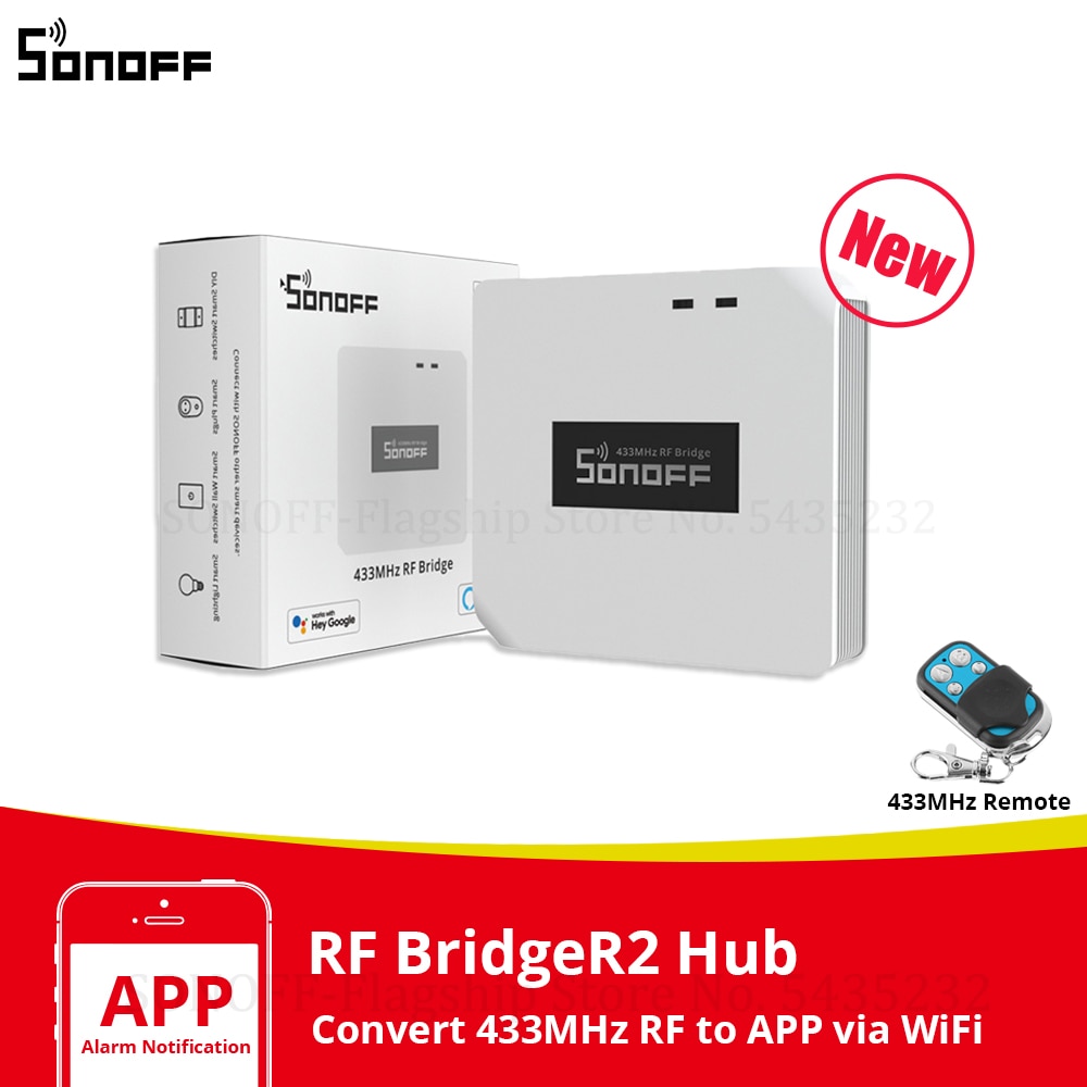 Itead Sonoff Rf Brug 433Mhz Wifi Draadloze Signaal Converter Smart Home Automation Werkt Met Rf 433Mhz Afstandsbediening