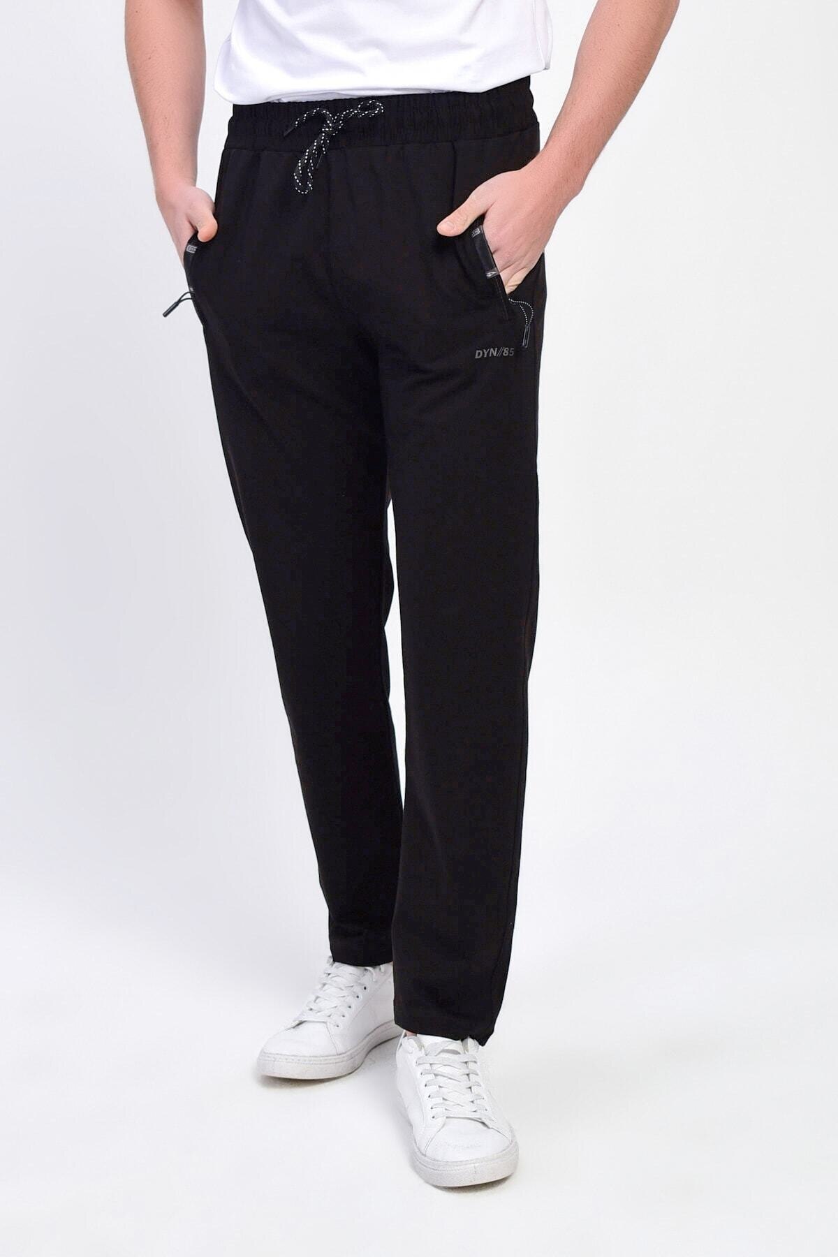 Male Black Beli Wheel Zipper Pockets Sweatpants