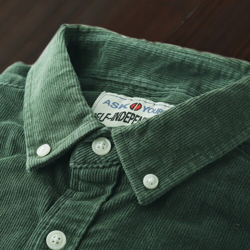 Hommes grande taille chemises grandes tailles velours côtelé à manches longues flanelle chemise velours côtelé hommes printemps automne robe chemise longue surdimensionné II50CS: style2 / XL