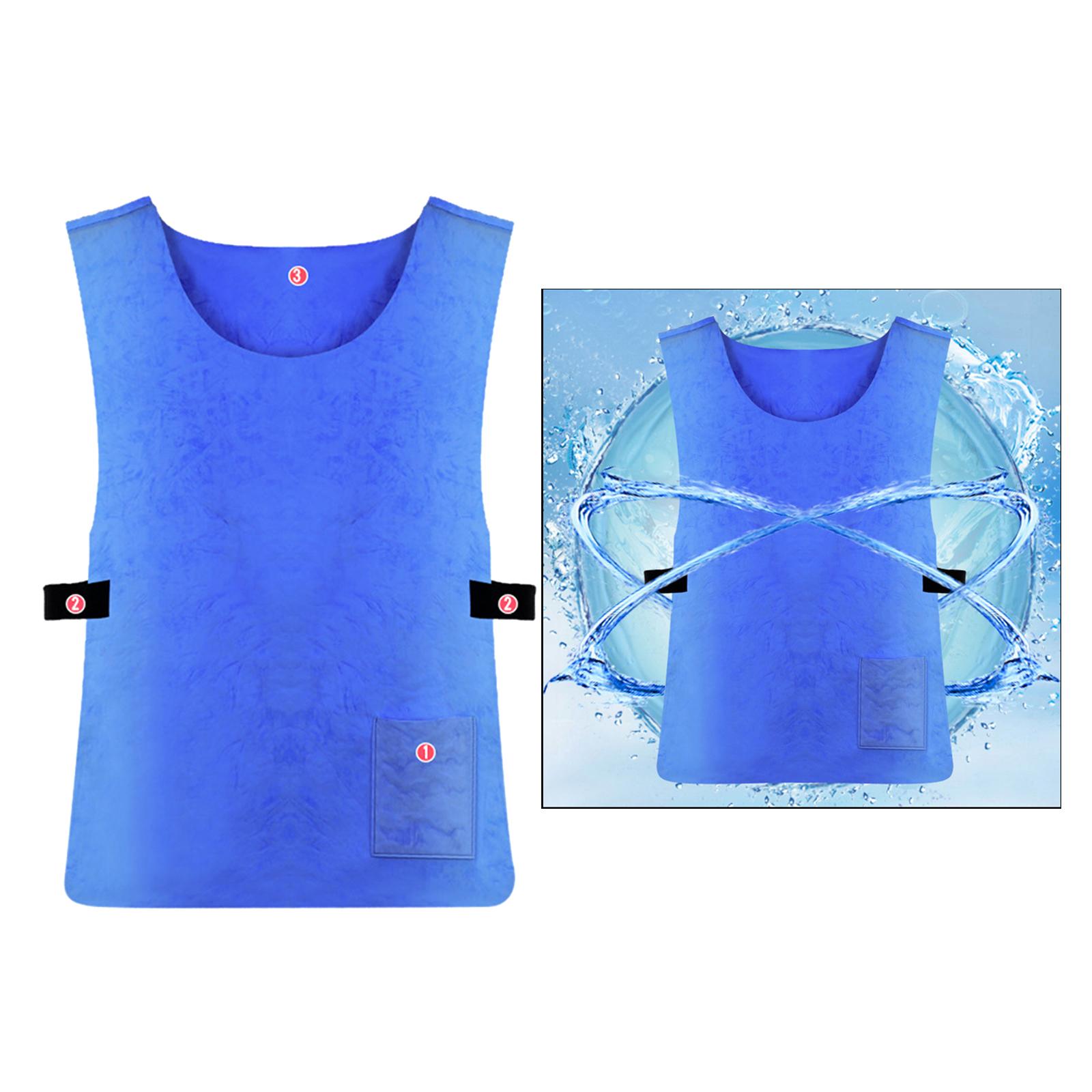Cooling Vest PVA High Temperature Protective Ice Vest Clothing Sports Vest for Summer Weather Outdoor Sports Cycling