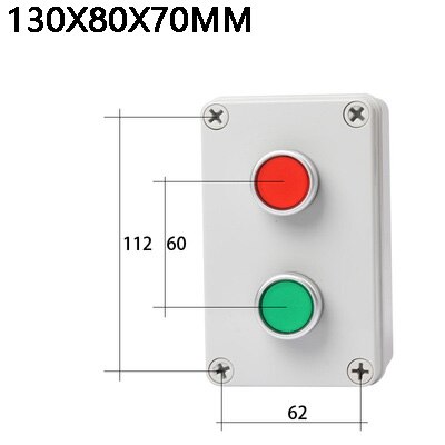 Indoor and outdoor button box Emergency stop start switch Power reset alarm iron door elevator motor Electrical control box: Orange