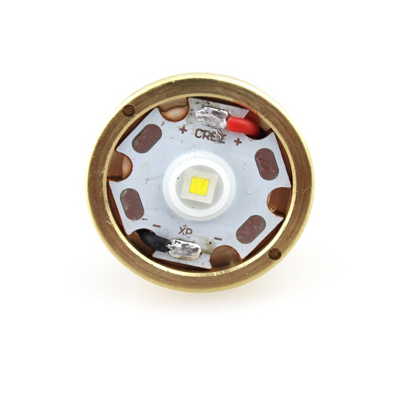 CREE XP-L HI V3 1600lm 10x7135 Driver Brass Base LED -in for C8 Flashlight