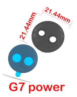 Tylna kamera szklana osłona obiektywu z klejem do Motorola Moto G4 G5s G6 G7 G8 Plus Play Power Lite: G7 Power
