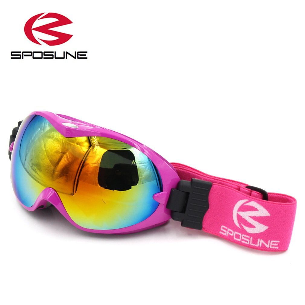 SPOSUNE Men Women Skiing Goggles Mountaineering Goggles Double Layers Anti-Fog Windproof Goggles Snow Mask Glasses