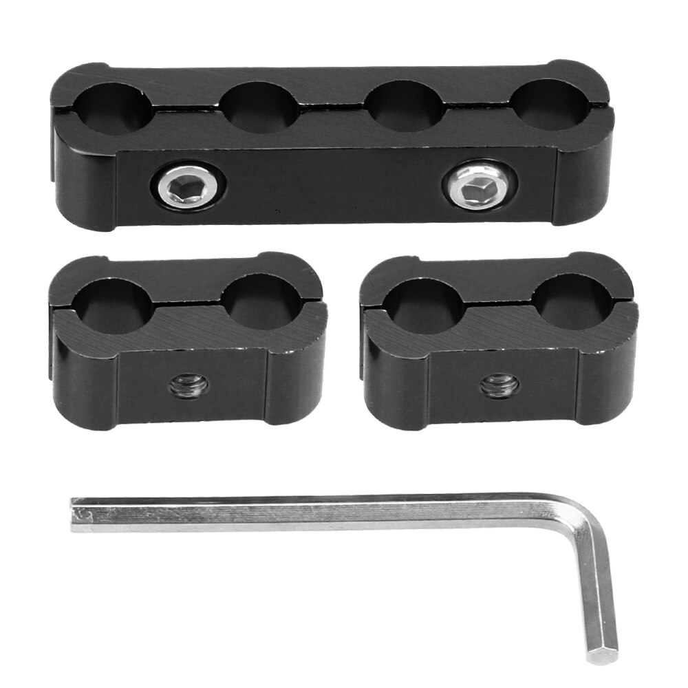 LEEPEE – Kit de pièces de rechange pour voiture, 8mm, 9mm, 10mm de diamètre, pour moteur, bougie d'allumage, séparateur de fils universel, 3 pièces: Black