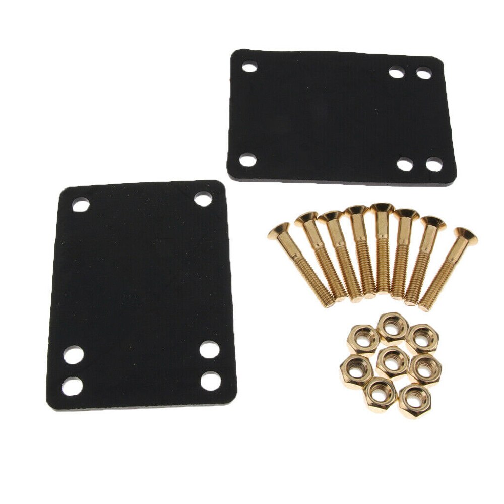 2 uds patineta Longboard 1/8 "de elevadores almohadillas + 1 Uds 1" Hardware camión tornillos