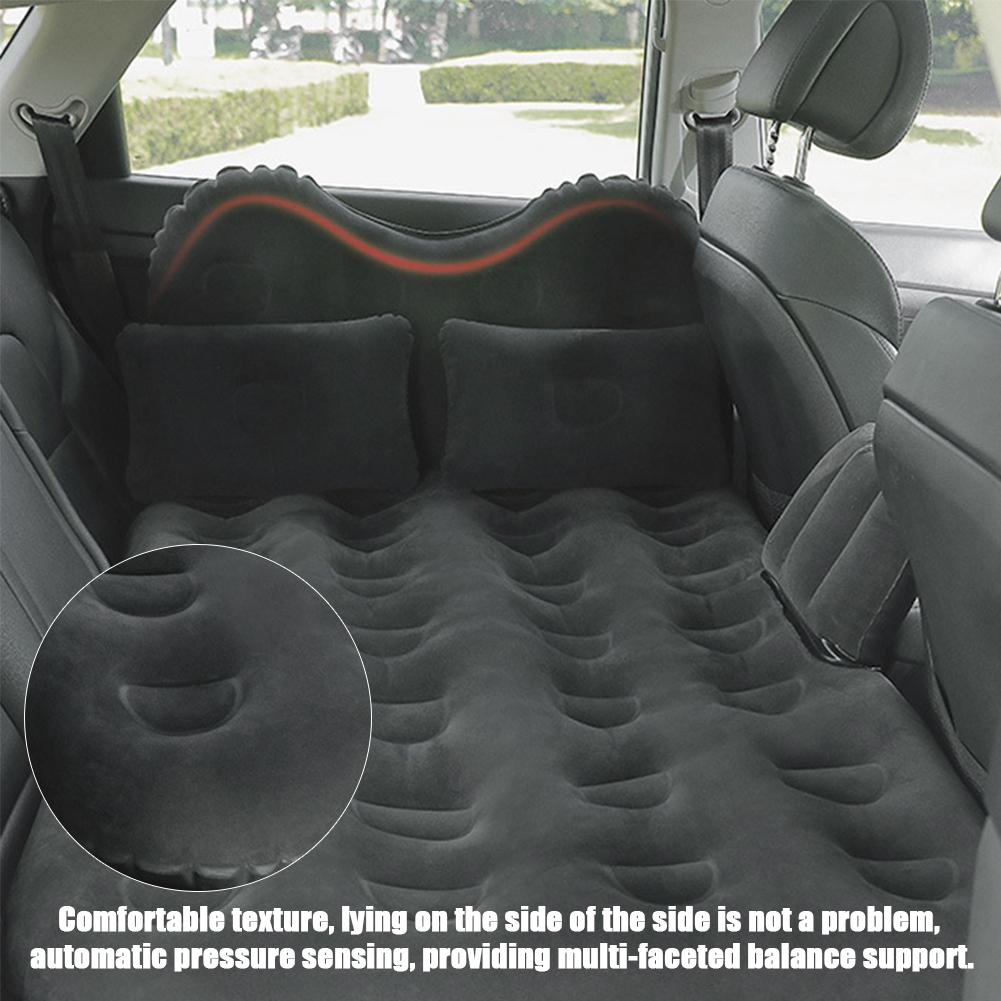 Arrivals Inflatable Cushion Car Headrest Air Bed Car Air Bed With Travel Mattress Flocking Double Protection