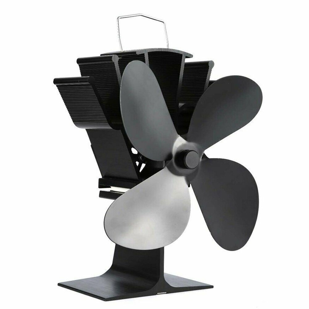 Termisk ventilator pejs ventilator 4 blade varmedrevet komfur ventilator miljøvenlig ventilator