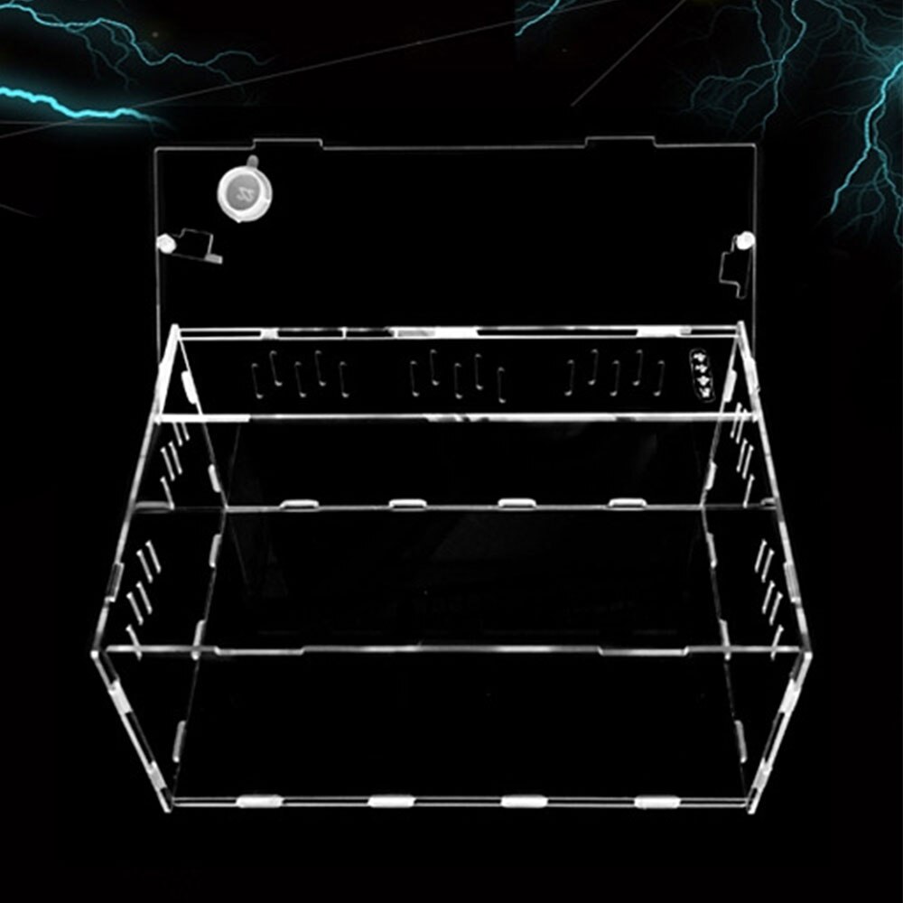 Acrylic Terrarium Reptile Box Durable Transparent Pet Supplies For Cold Blooded Animals Reptile Pets Insect Home Decoration