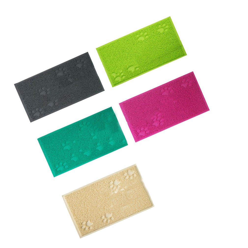 Alfombra de cama para gatos, mascotas, atrapadoras de arena para gatos, alfombrilla de PVC para gatos, almohadilla de limpieza para gatos, accesorios para gatos, 300x400x10mm
