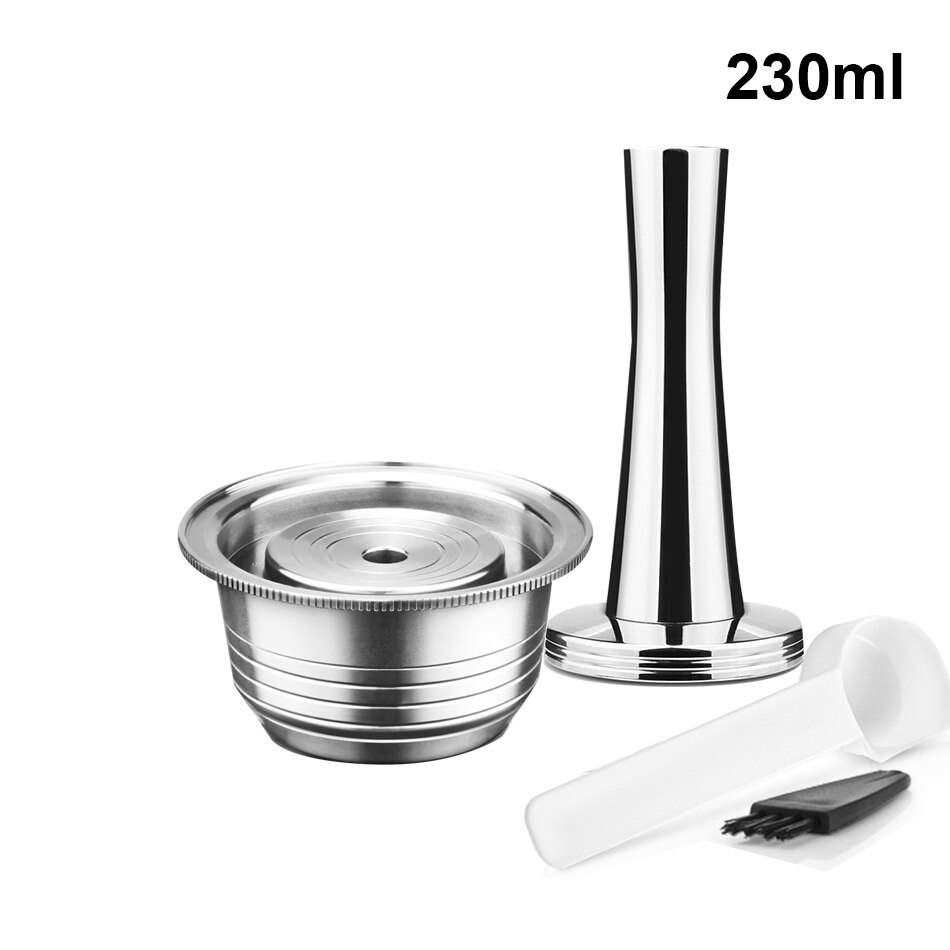 Taza grande reutilizable de acero Stianless (G2) Vertuo café cápsula filtro Espresso Vertuo GCA1 y Delonghi: 1capsule 1 tamper