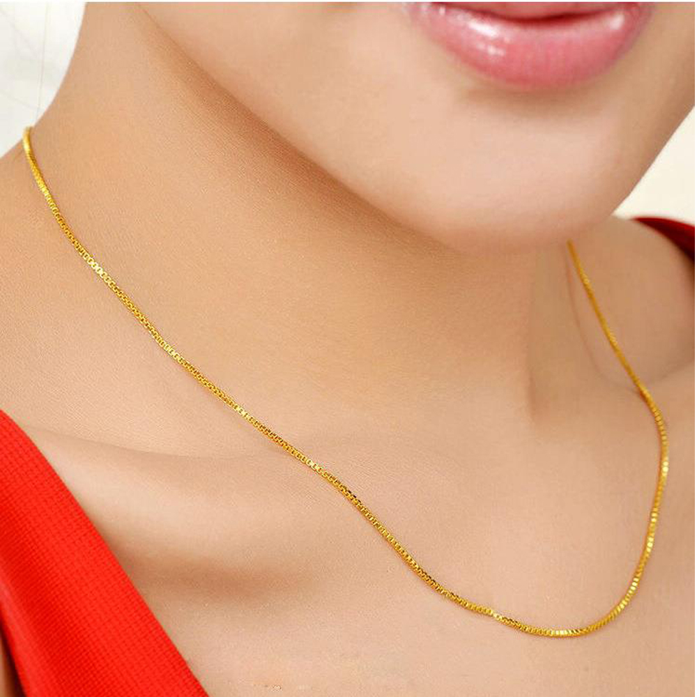 1.2/1.5 Mm Roestvrij Staal Zilveren Box Ketting 47 Cm + 4 Cm Breiden Ketting Past Mannen Vrouwen 'S Sieraden