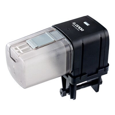 Wifi Wireless Intelligent Remote Control Fish Tank Food Dispenser Aquarium Fish Feeder: No Wifi Black