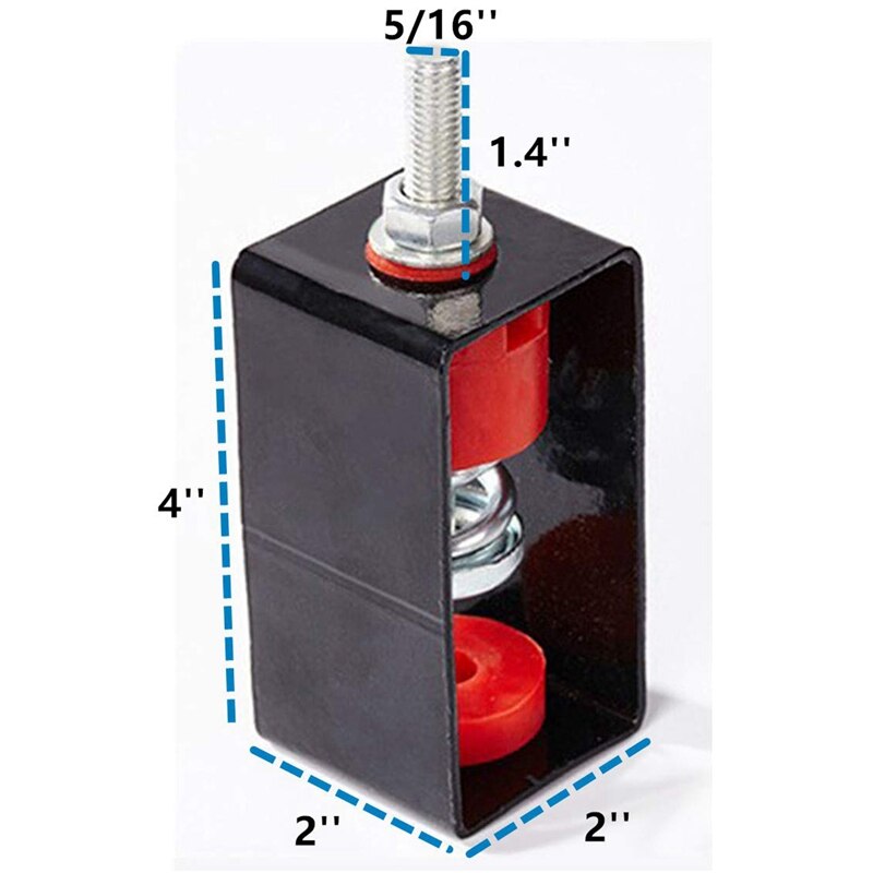 Elastomer Aufhänger-Frühling Vibration Isolator - Anti Vibration Decke Ausgesetzt Montiert-Studio, Heimat Theater (2 Pack)