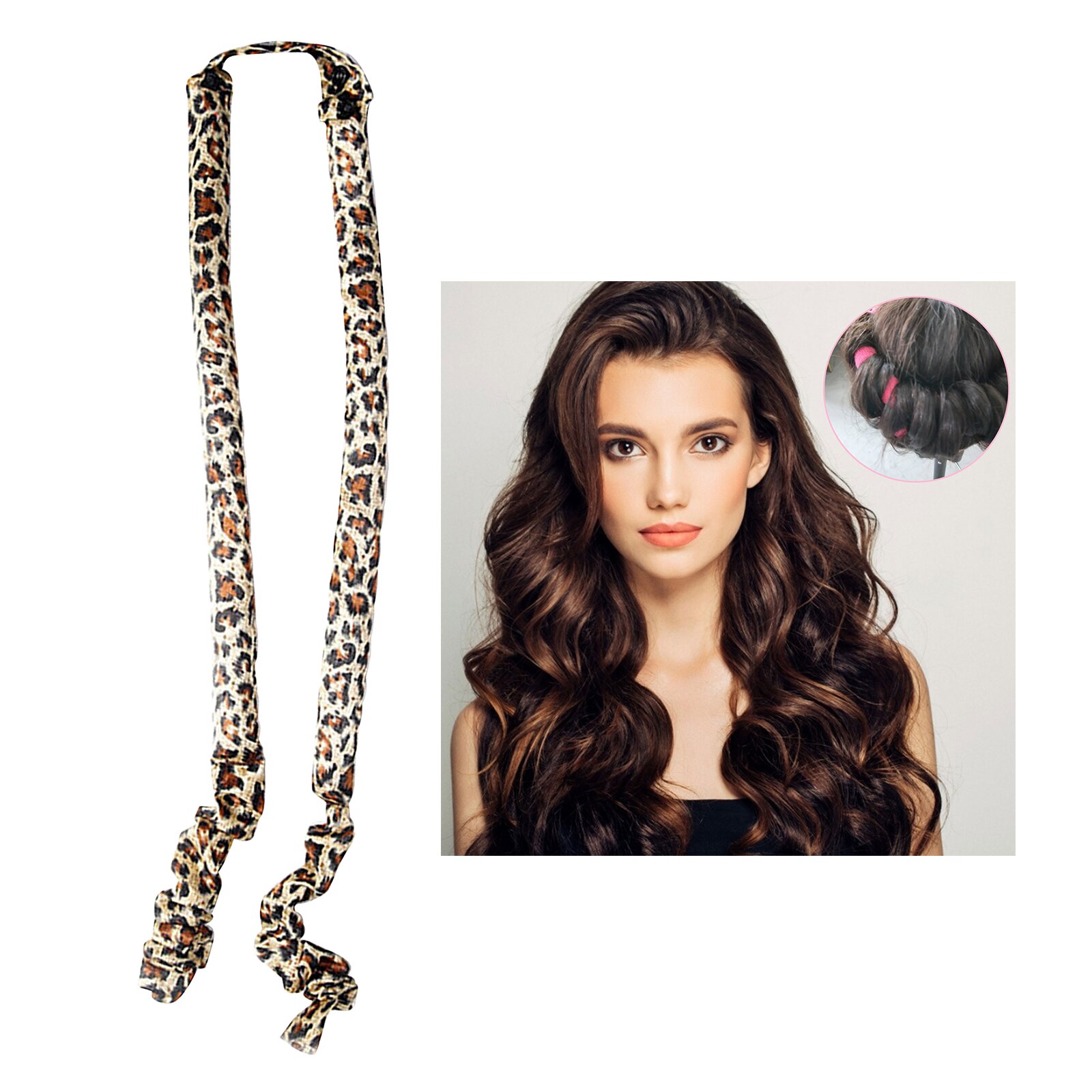 Geen Warmte Spiraal Perenbloem Curling Slapen Haar Rollen Flexibele Curling Staven Magic Wave Haar Krultang Haar Krultang Maker Tool: C4