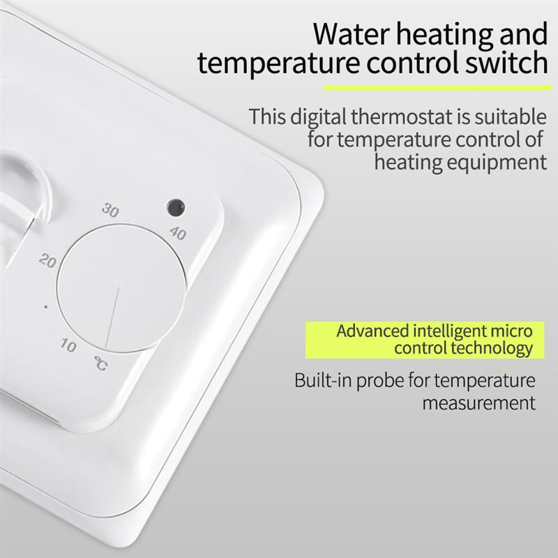 Electric Floor Heating Thermostat Manual Mechanical Room Temperature Controller Heating Thermostat Plumbing Controller