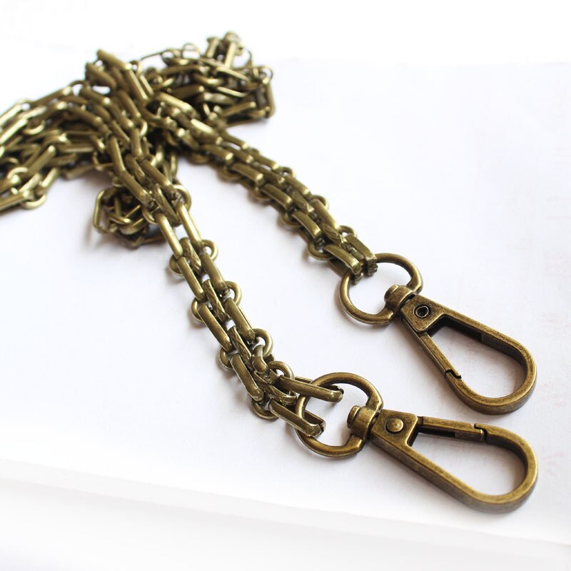 120cm metalen kettingriemen voor handtasgrepen, doe-het-zelf vervanging voor schoudertasriemen, zilveren kettingriem voor tasaccessoires