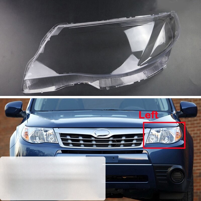 Car Front Headlight Lens Cover Replacement Headlight Head Light Lamp Shell Cover for Subaru Forester: Left