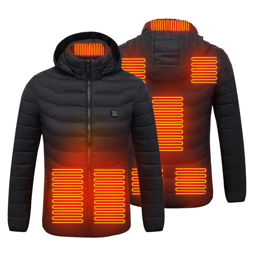 USB Electric Heating Jacket 8 Zone Heating Waterproof Heated Coat Warm Winter Thermal Clothing For Men Women
