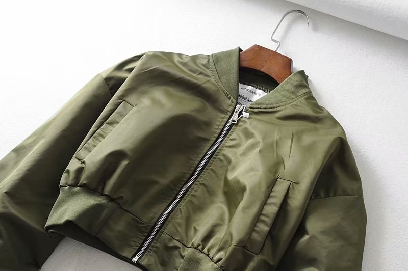 Hwlzltzht höst kort kvinnor baseball jackor lösa kappor kvinnor dragkedja casual basic jacka bomber coat kvinnliga ytterkläder toppar