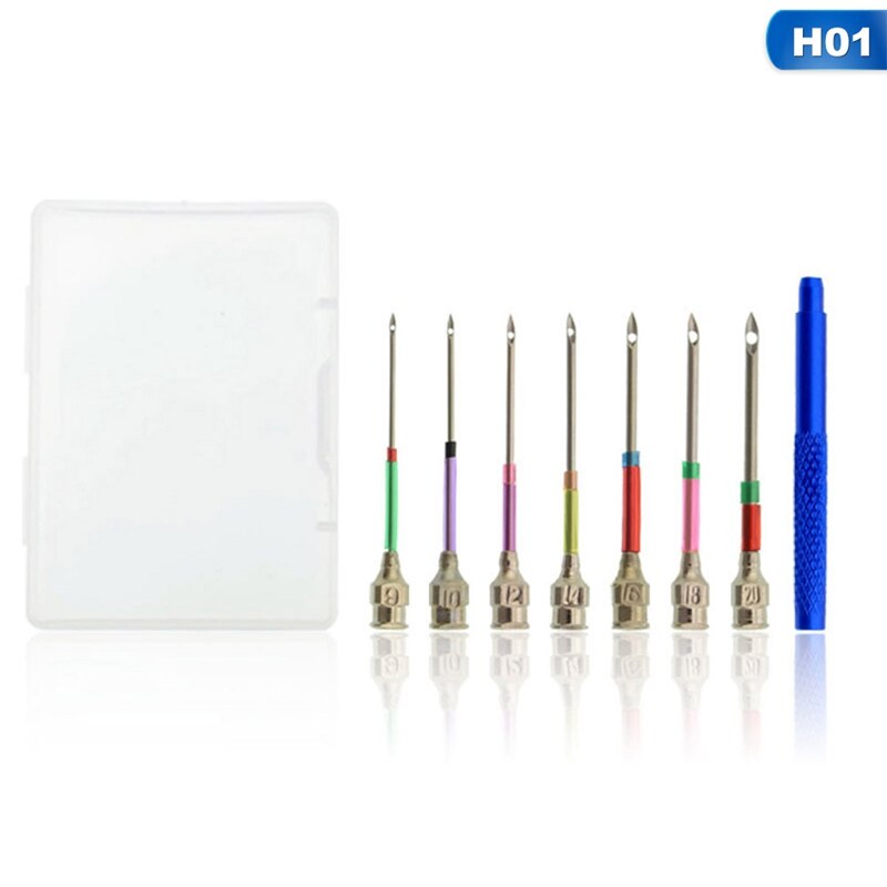 Para bordado de Metal punzón aguja hecha a mano para DIY bordado Cruz Stich costura conjunto de herramientas con tubo