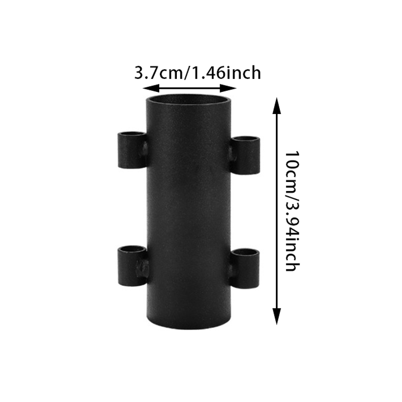 Canopy Tarp Camp Pole Fixer Tent Accessories Camping Supplies Equipment Support Rod Fixing Tube Outdoor Fixture Accessories: Brown