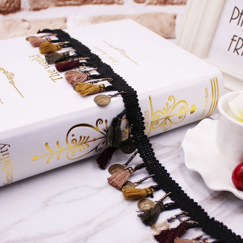 1yards/lot Tassel Fringe trim fabric tassels Fringe lace trimmings with tassels for curtains decoration DIY Sewing Accessories