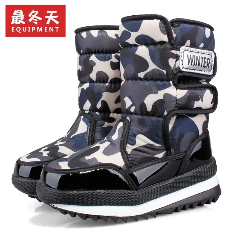 Jongens Laarzen Kinderen Snowboots Voor Jongens Sneakers Winter Kids Snowboots Sport Lederen Kinderschoenen Meisjes