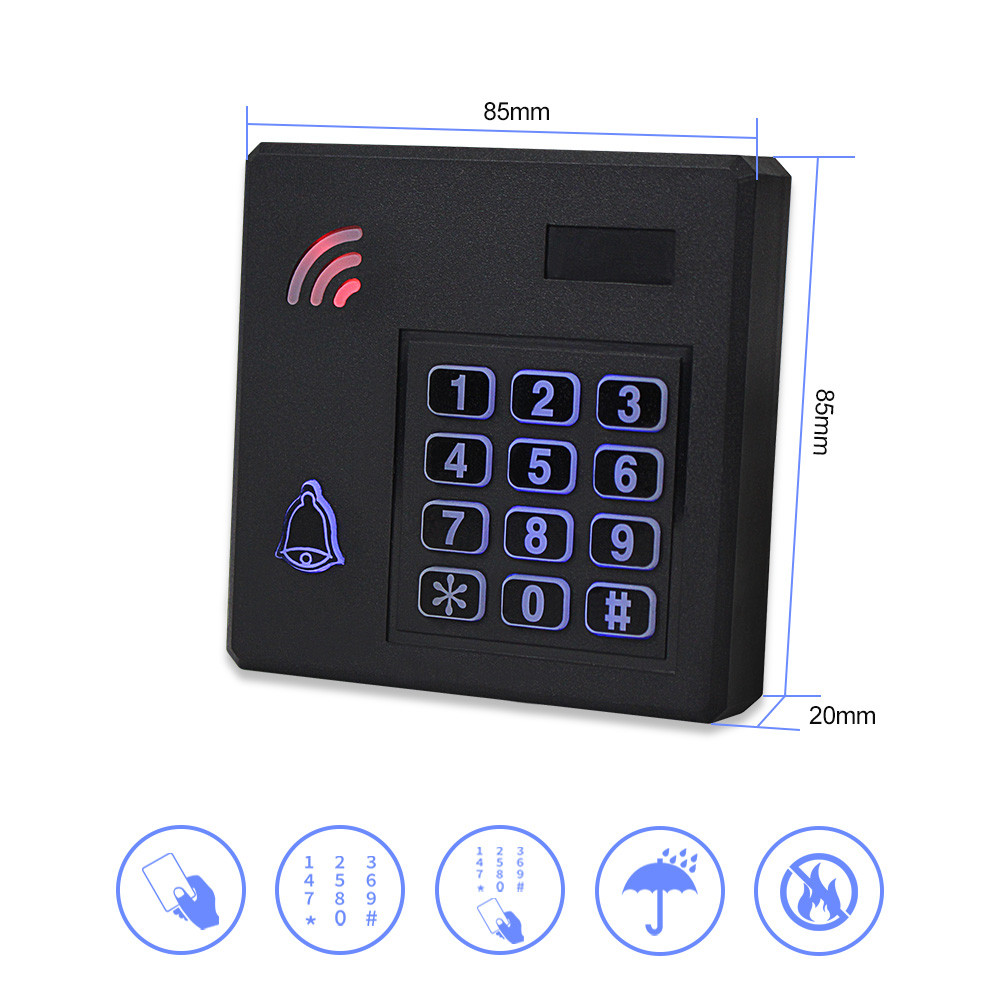 IP68 Waterproof RFID Access Control Keypad 125KHz Standalone Access Controller Access Control Keypad
