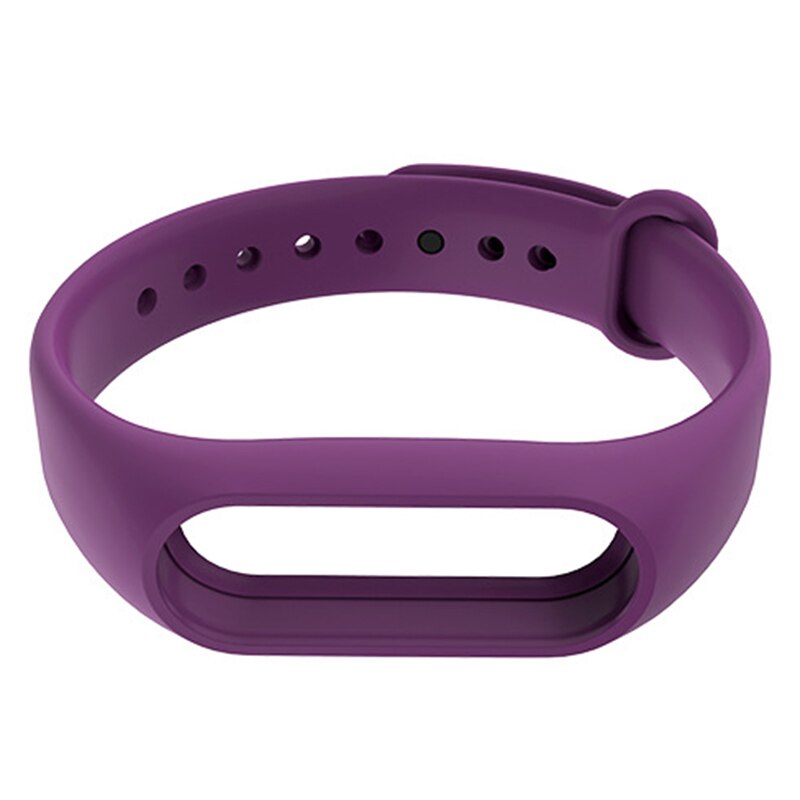 For Xiaomi Mi Band 2 Strap Silicone Wristband Bracelet Replacement 11 Colors Sport TPU Strap Smart Bracelet Accessories: purple