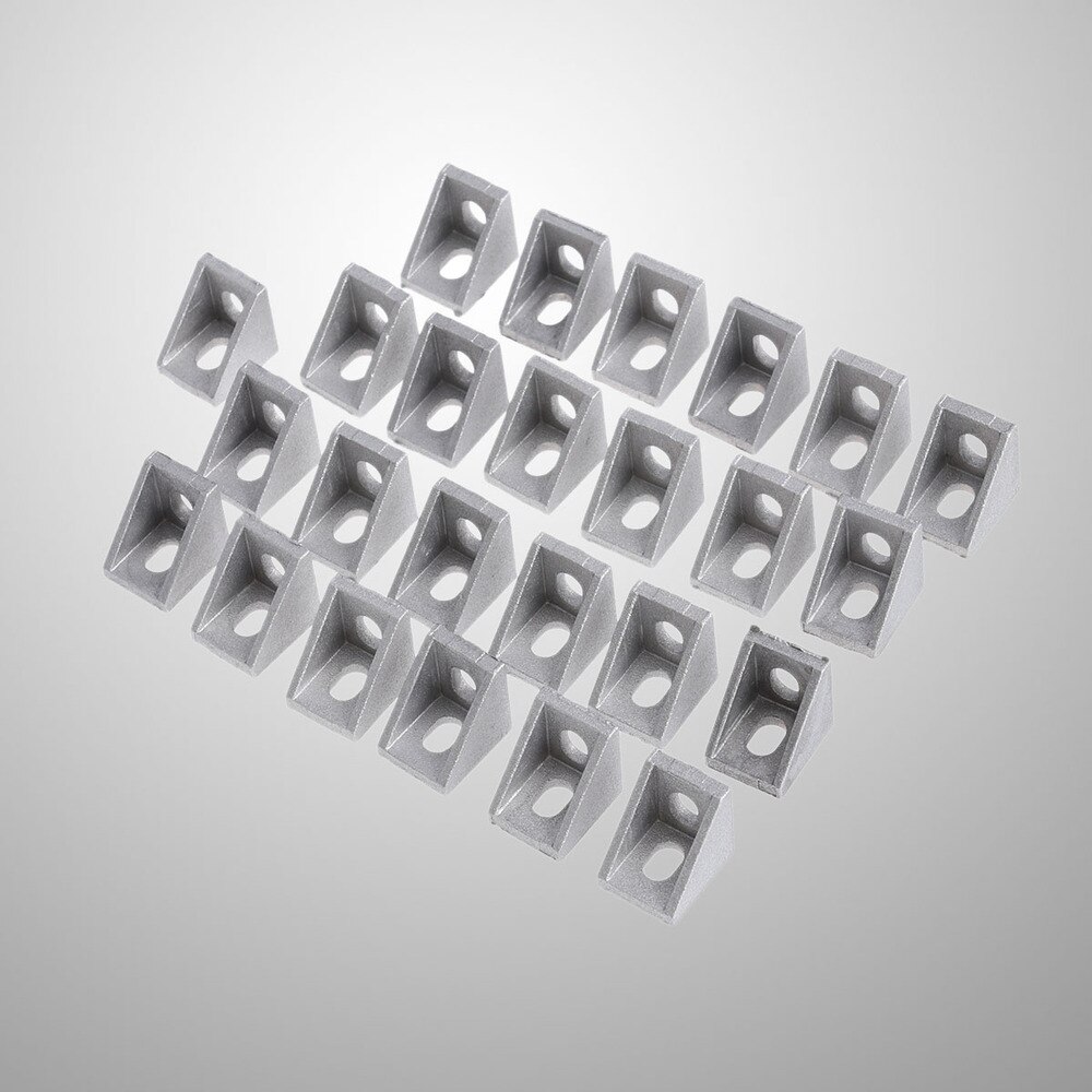 50Pcs Aluminium Hoek Beugel Joint Hoek Hoek Beugel Sluiting Voor T Slot Aluminium Extrusie Profiel